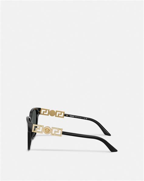 greca strass butterfly sunglasses